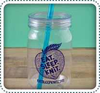 Eat.Sleep.Knit - Mason Jar